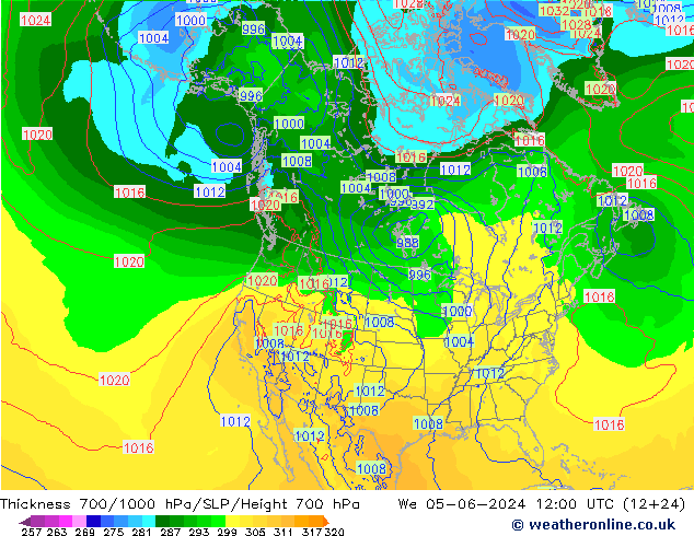 Thck 700-1000 hPa ECMWF  05.06.2024 12 UTC