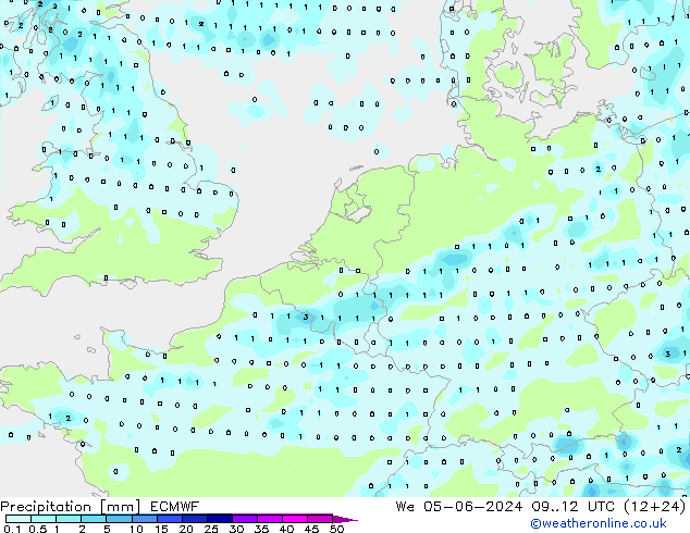 Précipitation ECMWF mer 05.06.2024 12 UTC