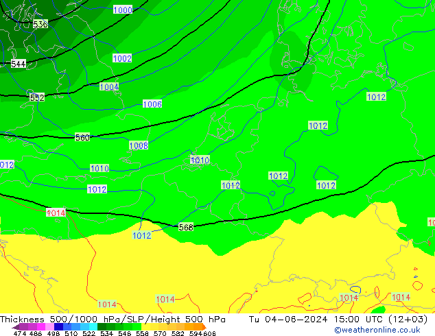 Thck 500-1000hPa ECMWF mar 04.06.2024 15 UTC