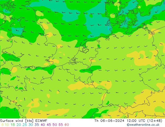  10 m ECMWF  06.06.2024 12 UTC