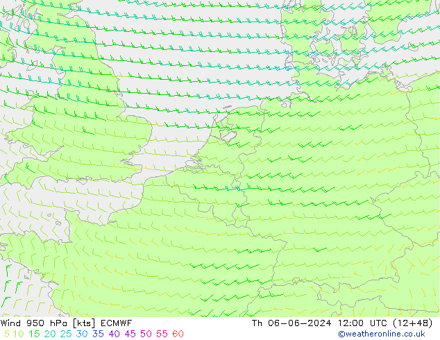  950 hPa ECMWF  06.06.2024 12 UTC