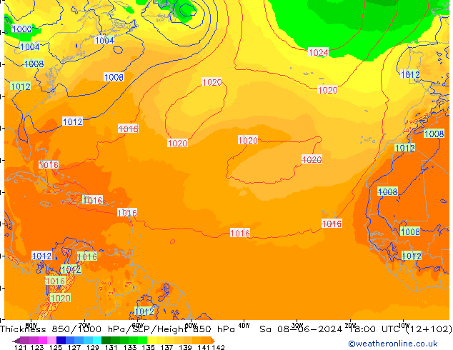 Thck 850-1000 hPa ECMWF  08.06.2024 18 UTC