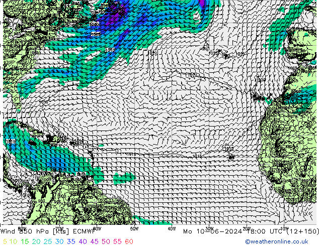 Wind 850 hPa ECMWF Mo 10.06.2024 18 UTC