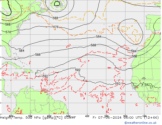 Z500/Rain (+SLP)/Z850 ECMWF ven 07.06.2024 06 UTC