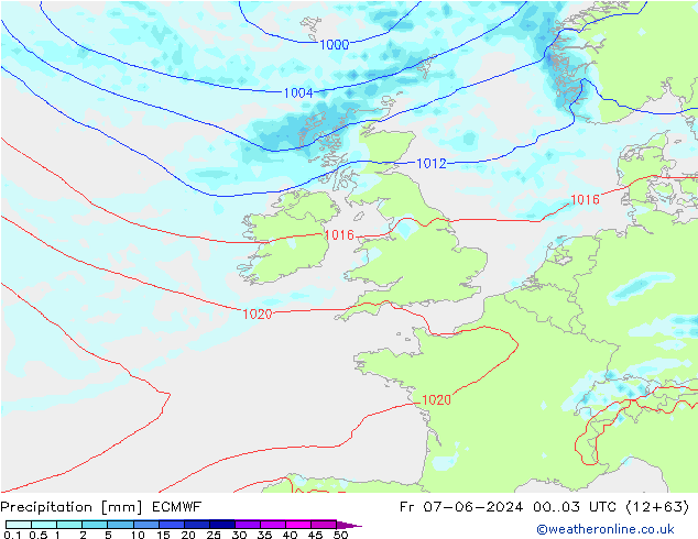 Neerslag ECMWF vr 07.06.2024 03 UTC