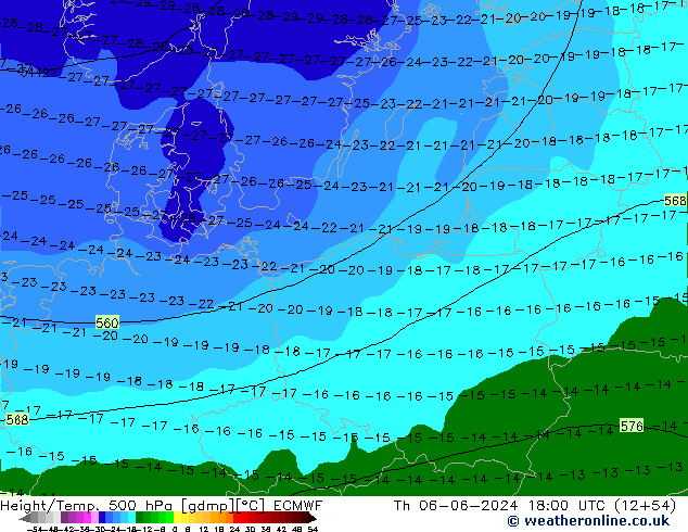 Z500/Regen(+SLP)/Z850 ECMWF do 06.06.2024 18 UTC