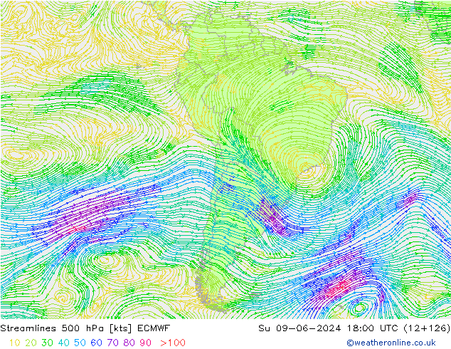  500 hPa ECMWF  09.06.2024 18 UTC