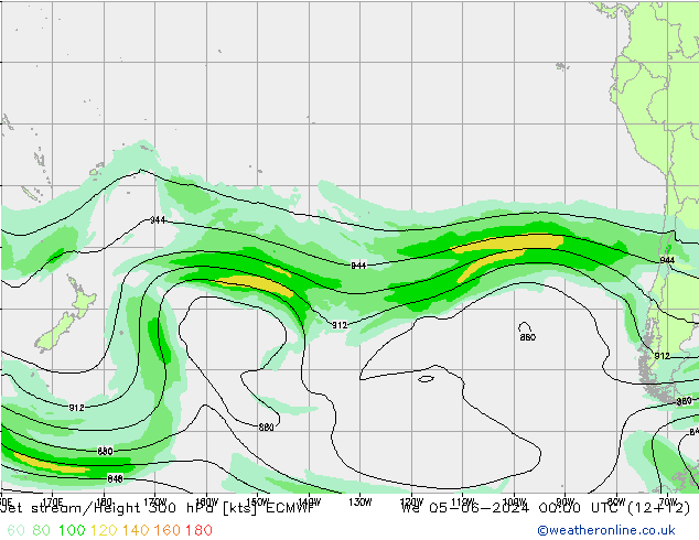 Straalstroom ECMWF wo 05.06.2024 00 UTC