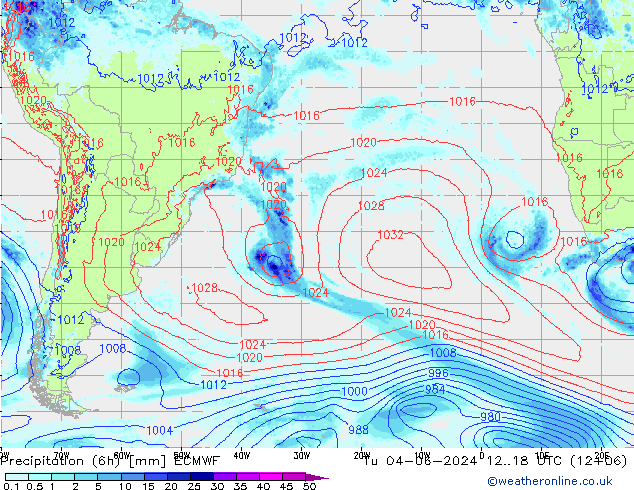 Z500/Rain (+SLP)/Z850 ECMWF  04.06.2024 18 UTC