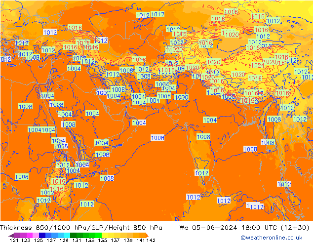 Thck 850-1000 hPa ECMWF  05.06.2024 18 UTC