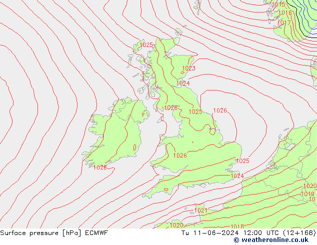 pression de l'air ECMWF mar 11.06.2024 12 UTC