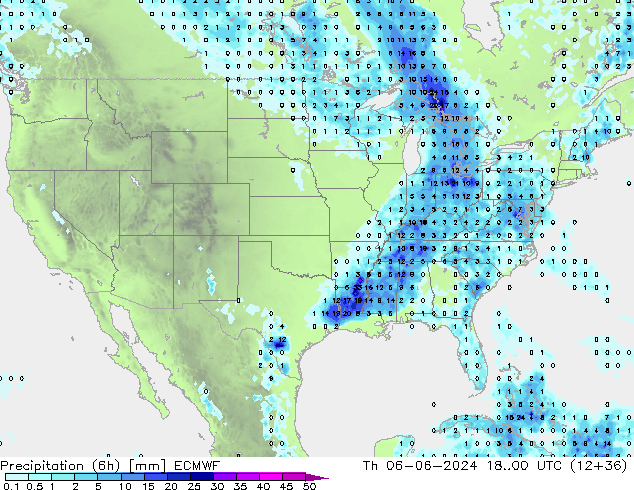 Z500/Rain (+SLP)/Z850 ECMWF  06.06.2024 00 UTC