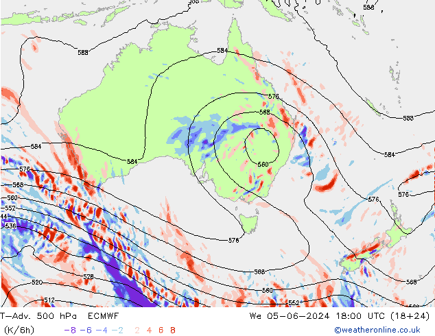 T-Adv. 500 hPa ECMWF We 05.06.2024 18 UTC