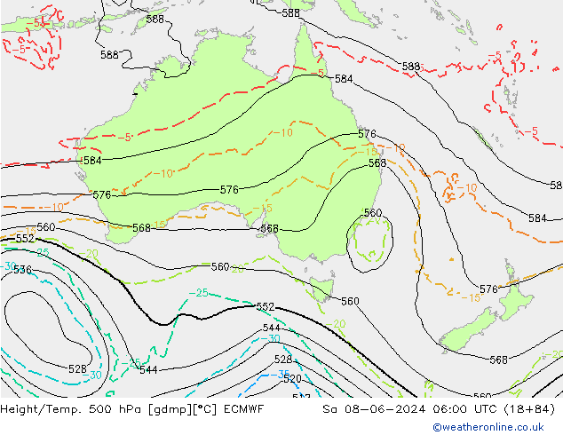 Z500/Rain (+SLP)/Z850 ECMWF sáb 08.06.2024 06 UTC