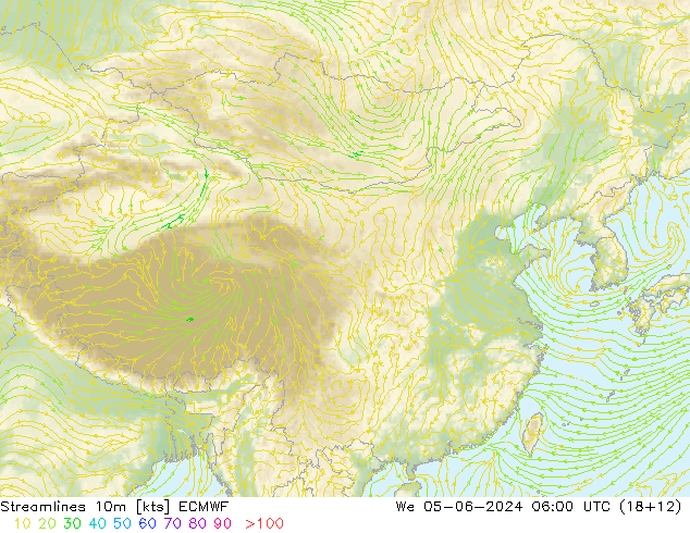 Rüzgar 10m ECMWF Çar 05.06.2024 06 UTC