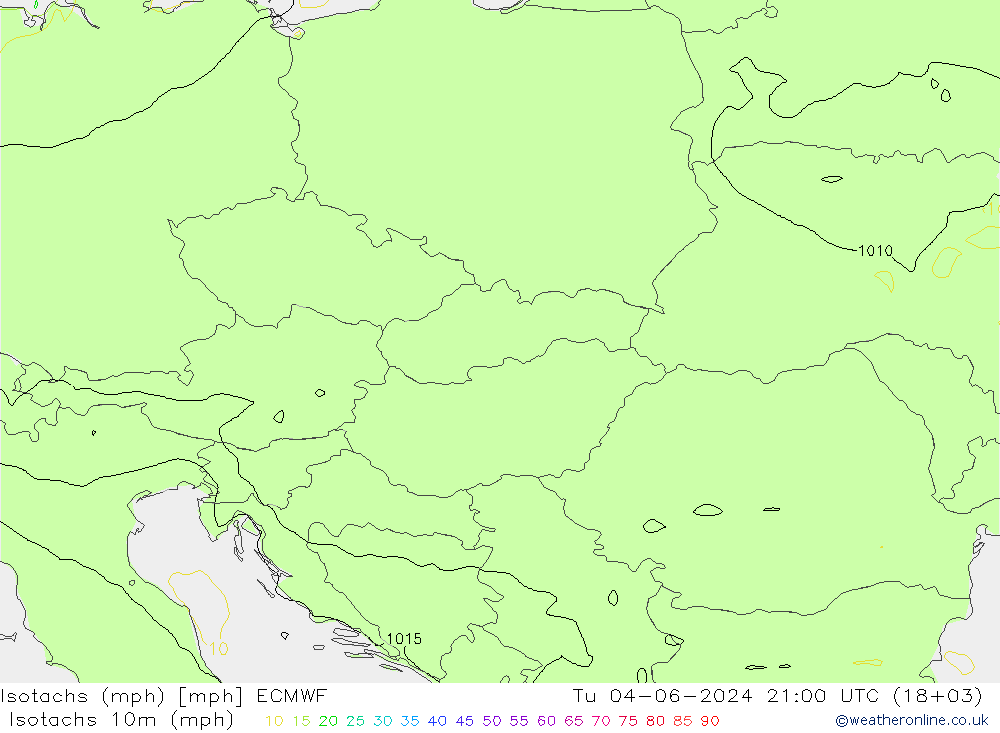 Isotaca (mph) ECMWF mar 04.06.2024 21 UTC