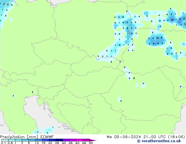 Precipitación ECMWF mié 05.06.2024 00 UTC