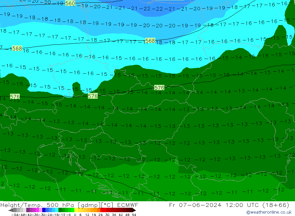 Z500/Rain (+SLP)/Z850 ECMWF Pá 07.06.2024 12 UTC