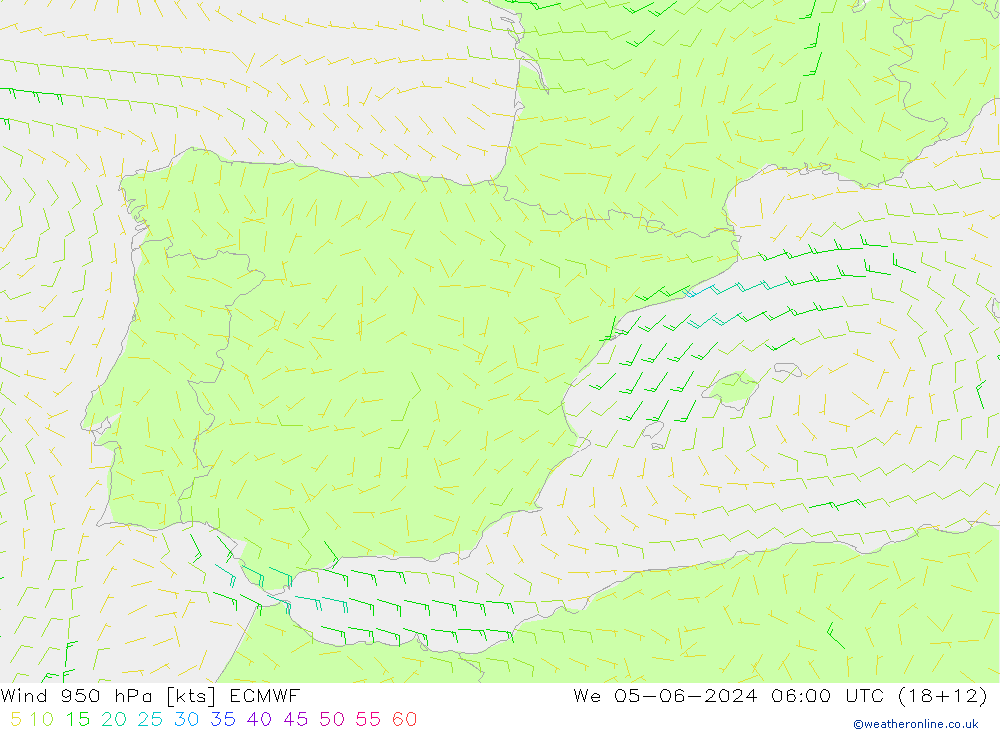  950 hPa ECMWF  05.06.2024 06 UTC