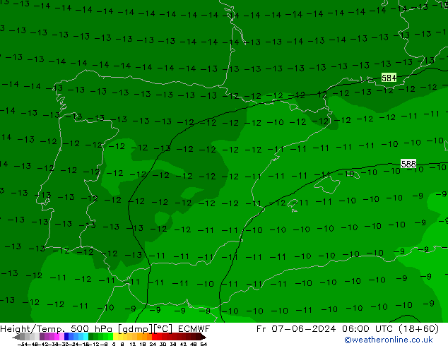 Z500/Rain (+SLP)/Z850 ECMWF Sex 07.06.2024 06 UTC