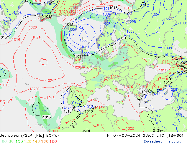 Courant-jet ECMWF ven 07.06.2024 06 UTC