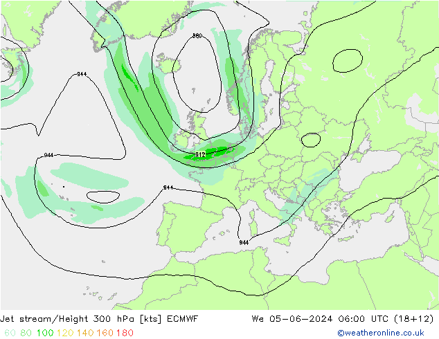 джет ECMWF ср 05.06.2024 06 UTC