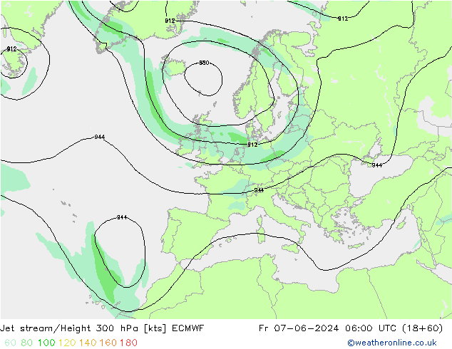 Courant-jet ECMWF ven 07.06.2024 06 UTC