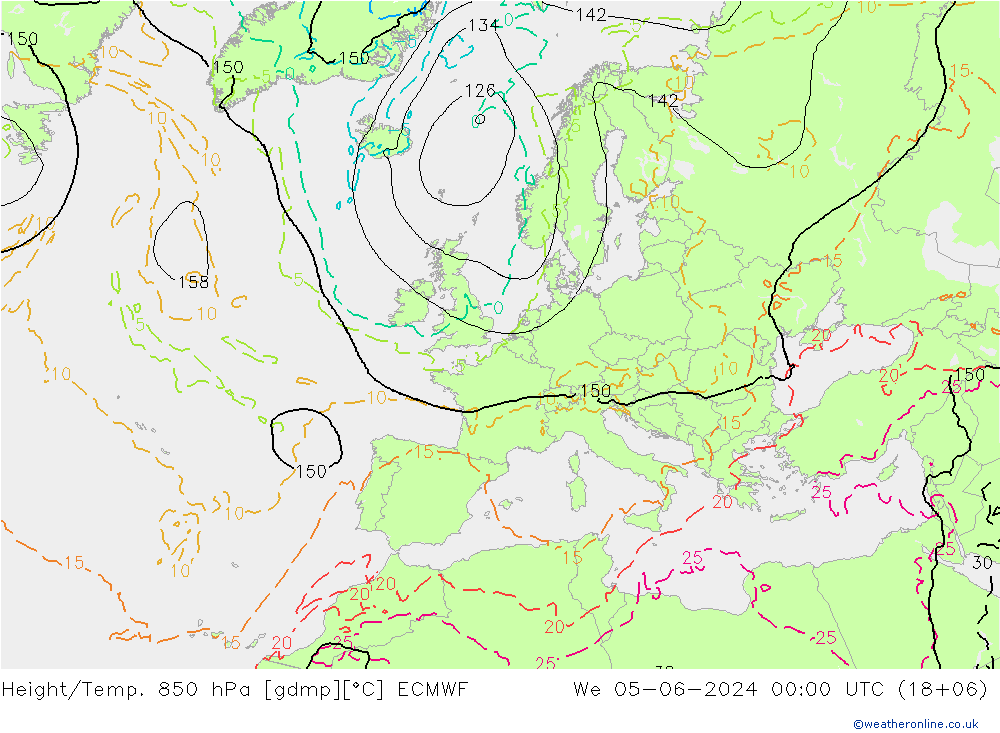 Z500/Rain (+SLP)/Z850 ECMWF  05.06.2024 00 UTC