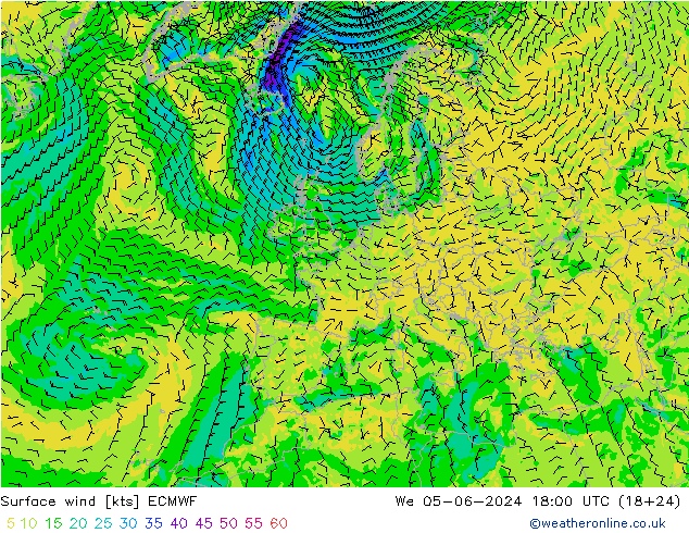  10 m ECMWF  05.06.2024 18 UTC