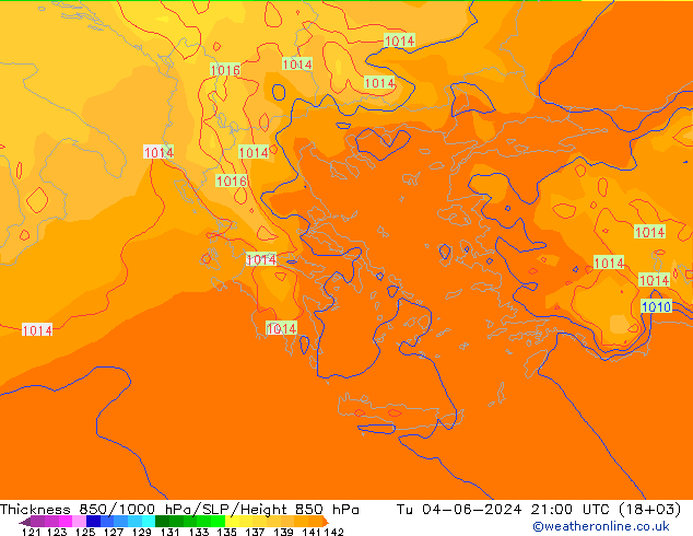 Thck 850-1000 hPa ECMWF  04.06.2024 21 UTC