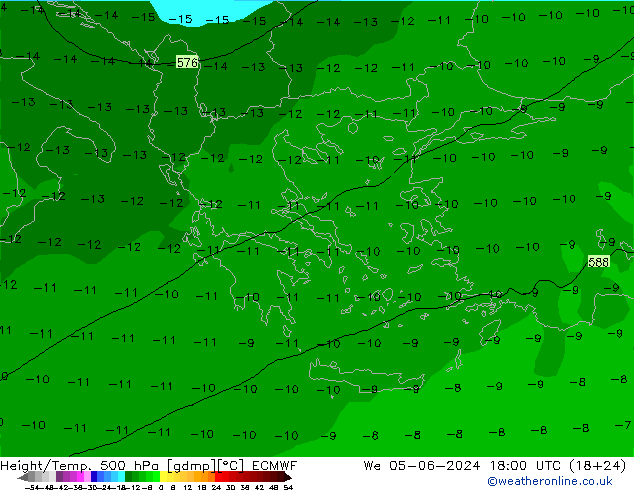 Z500/Rain (+SLP)/Z850 ECMWF  05.06.2024 18 UTC