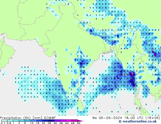 Z500/Rain (+SLP)/Z850 ECMWF  05.06.2024 00 UTC