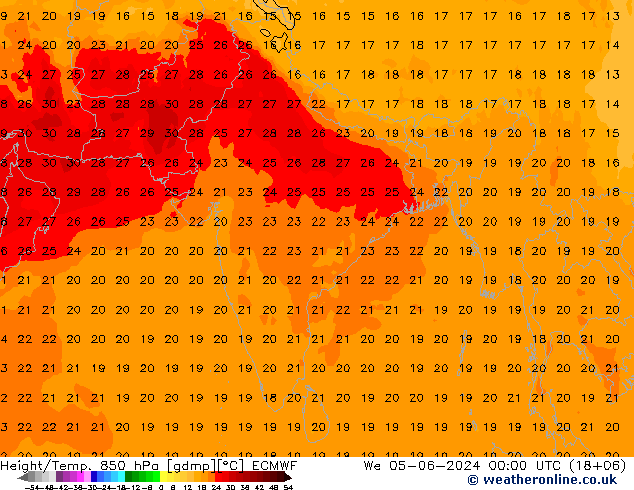 Z500/Rain (+SLP)/Z850 ECMWF  05.06.2024 00 UTC