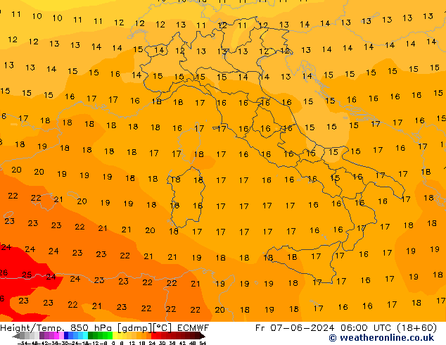 Z500/Rain (+SLP)/Z850 ECMWF Sex 07.06.2024 06 UTC