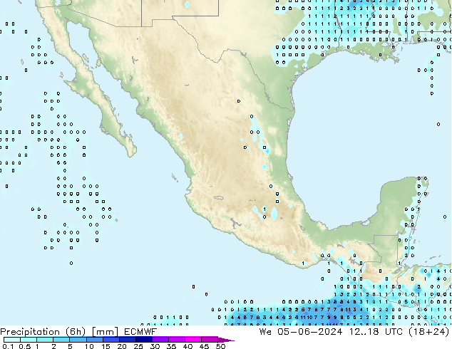 Nied. akkumuliert (6Std) ECMWF Mi 05.06.2024 18 UTC