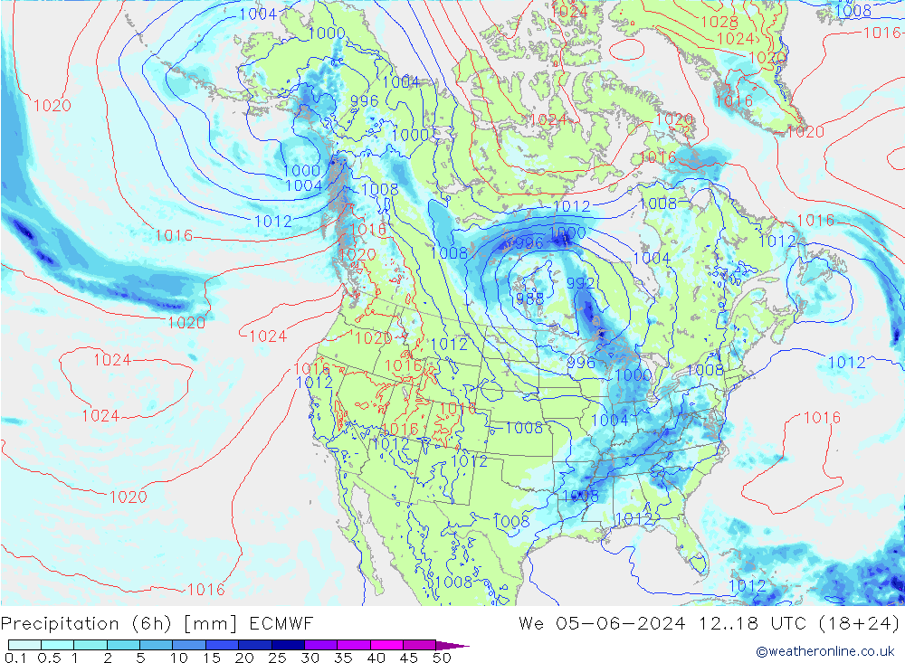 Z500/Rain (+SLP)/Z850 ECMWF  05.06.2024 18 UTC