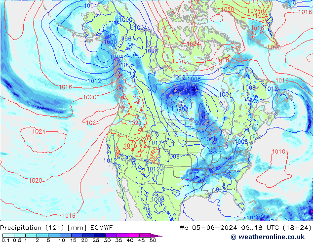 opad (12h) ECMWF śro. 05.06.2024 18 UTC