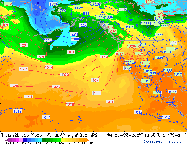 Thck 850-1000 hPa ECMWF We 05.06.2024 18 UTC