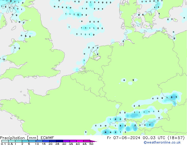 precipitação ECMWF Sex 07.06.2024 03 UTC