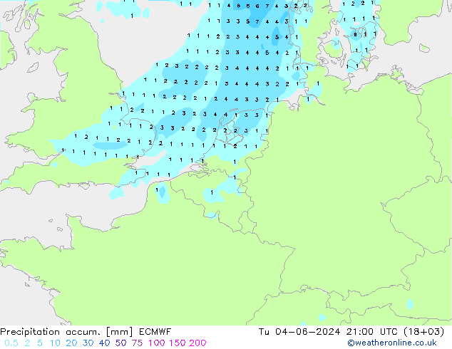 Precipitation accum. ECMWF Ter 04.06.2024 21 UTC