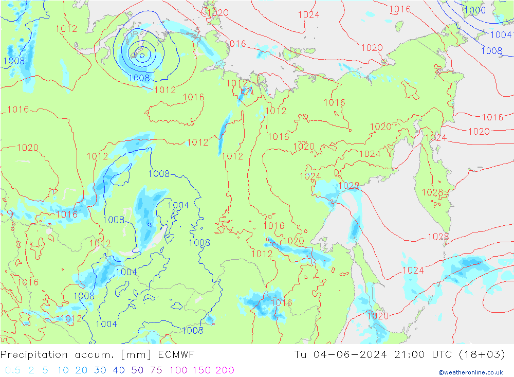 Precipitación acum. ECMWF mar 04.06.2024 21 UTC