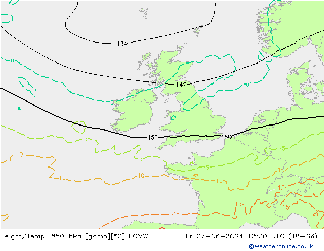 Z500/Yağmur (+YB)/Z850 ECMWF Cu 07.06.2024 12 UTC