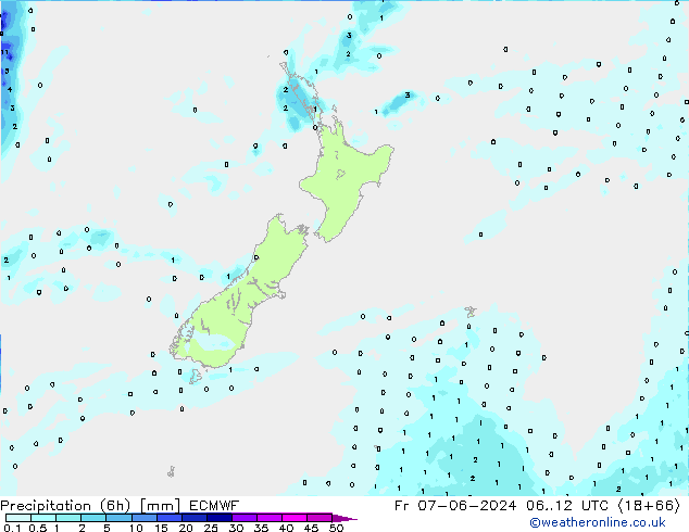 Z500/Rain (+SLP)/Z850 ECMWF Sex 07.06.2024 12 UTC