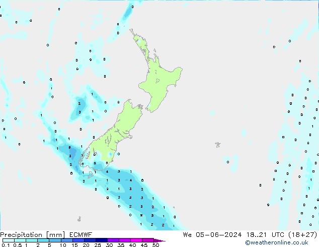 Precipitation ECMWF We 05.06.2024 21 UTC