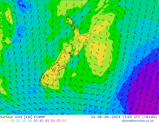  10 m ECMWF  08.06.2024 12 UTC