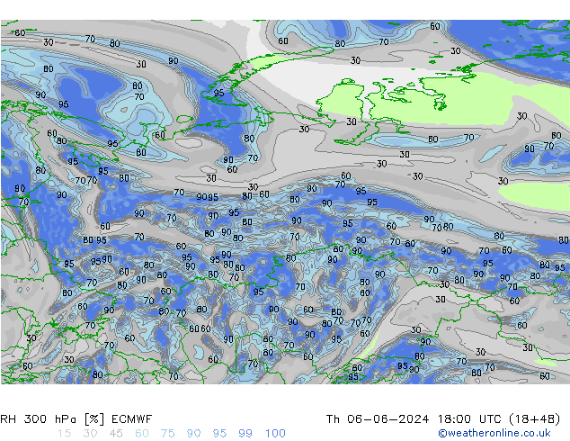 RV 300 hPa ECMWF do 06.06.2024 18 UTC