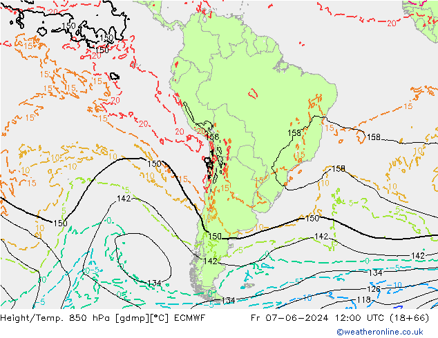 Z500/Regen(+SLP)/Z850 ECMWF vr 07.06.2024 12 UTC