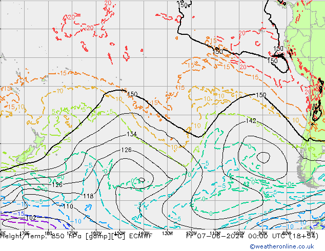 Z500/Rain (+SLP)/Z850 ECMWF Fr 07.06.2024 00 UTC