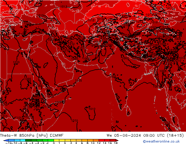 Theta-W 850hPa ECMWF We 05.06.2024 09 UTC