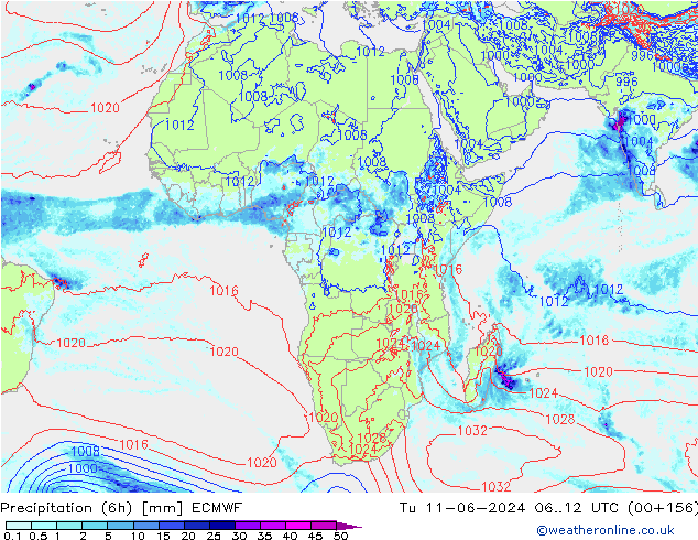 Z500/Rain (+SLP)/Z850 ECMWF  11.06.2024 12 UTC